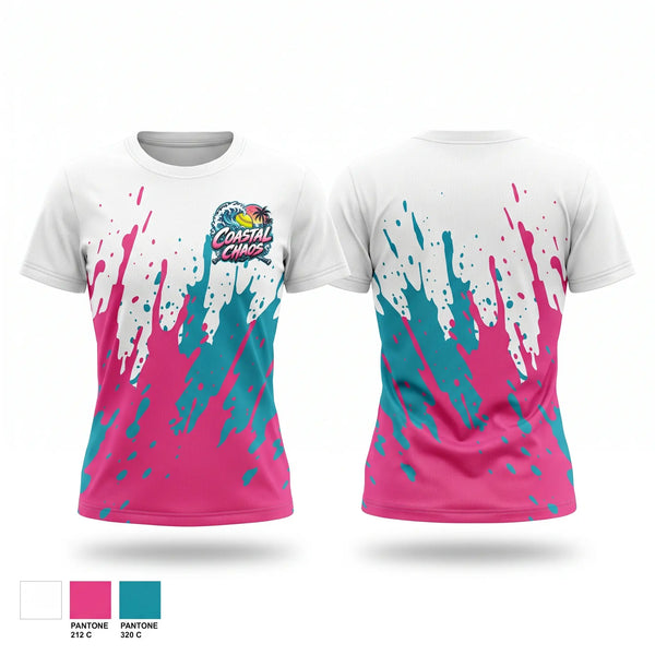 Football Jersey, Coastal Chaos, Softball, Teamtime, Team time, sublimation, custom sports apparel, team uniforms, spirit wear, spiritwear, sports uniforms, custom shirts, team store, custom team store, fundraiser sports, apparel fundraiser