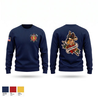 Crew Neck Sweatshirt, Oklahoma City Fire Department, Fire Department, Teamtime, Team time, sublimation, custom sports apparel, team uniforms, spirit wear, spiritwear, sports uniforms, custom shirts, team store, custom team store, fundraiser sports, apparel fundraiser