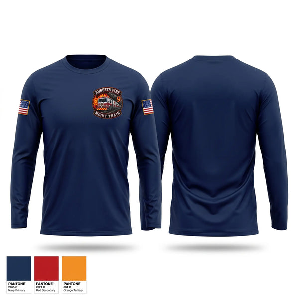 Long Sleeve Performance Shirt, Augusta fire department, Fire Department, Teamtime, Team time, sublimation, custom sports apparel, team uniforms, spirit wear, spiritwear, sports uniforms, custom shirts, team store, custom team store, fundraiser sports, apparel fundraiser