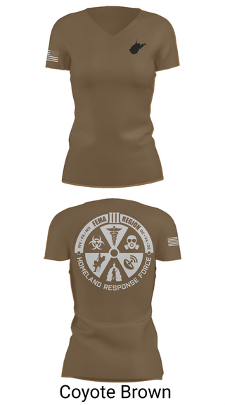 Womens Short Sleeve Vneck Shirt, Region 3 Homeland Response Force, , Teamtime, Team time, sublimation, custom sports apparel, team uniforms, spirit wear, spiritwear, sports uniforms, custom shirts, team store, custom team store, fundraiser sports, apparel fundraiser