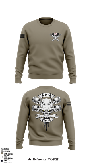 Crew Neck Sweatshirt, 1-320TH FAR FOX CO, Army, Teamtime, Team time, sublimation, custom sports apparel, team uniforms, spirit wear, spiritwear, sports uniforms, custom shirts, team store, custom team store, fundraiser sports, apparel fundraiser