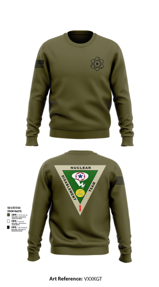 Crew Neck Sweatshirt, NDT-1, Army, Teamtime, Team time, sublimation, custom sports apparel, team uniforms, spirit wear, spiritwear, sports uniforms, custom shirts, team store, custom team store, fundraiser sports, apparel fundraiser