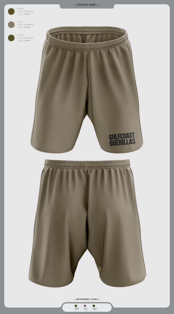 Athletic Shorts With Pockets, Gulfcoast Guerillas, , Teamtime, Team time, sublimation, custom sports apparel, team uniforms, spirit wear, spiritwear, sports uniforms, custom shirts, team store, custom team store, fundraiser sports, apparel fundraiser