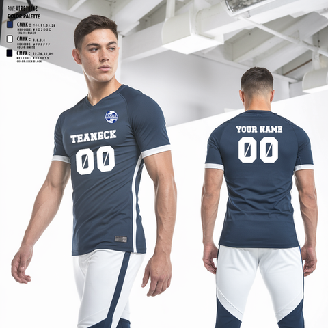Mens Soccer Jersey, Teaneck Junior Soccer League, Men's Soccer, Teamtime, Team time, sublimation, custom sports apparel, team uniforms, spirit wear, spiritwear, sports uniforms, custom shirts, team store, custom team store, fundraiser sports, apparel fundraiser