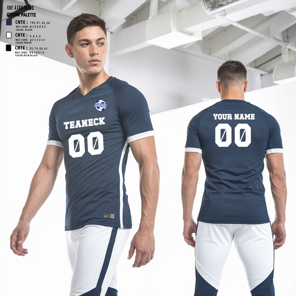 Mens Soccer Jersey, Teaneck Junior Soccer League, Men's Soccer, Teamtime, Team time, sublimation, custom sports apparel, team uniforms, spirit wear, spiritwear, sports uniforms, custom shirts, team store, custom team store, fundraiser sports, apparel fundraiser
