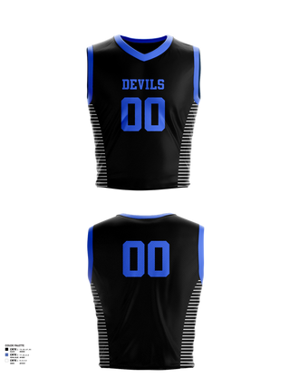 Mens Reversible Basketball Jersey, Devils, Men's Basketball, Teamtime, Team time, sublimation, custom sports apparel, team uniforms, spirit wear, spiritwear, sports uniforms, custom shirts, team store, custom team store, fundraiser sports, apparel fundraiser
