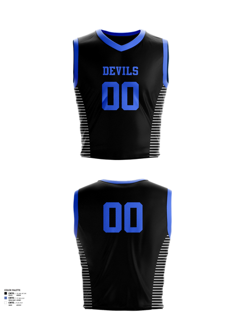 Mens Reversible Basketball Jersey, Devils, Men's Basketball, Teamtime, Team time, sublimation, custom sports apparel, team uniforms, spirit wear, spiritwear, sports uniforms, custom shirts, team store, custom team store, fundraiser sports, apparel fundraiser