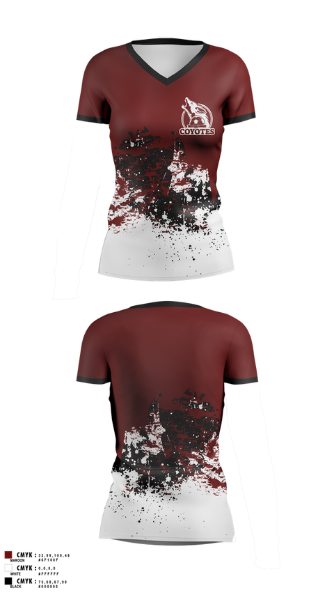 Womens Short Sleeve Vneck Shirt, AYSO 665, Spirit Store, Teamtime, Team time, sublimation, custom sports apparel, team uniforms, spirit wear, spiritwear, sports uniforms, custom shirts, team store, custom team store, fundraiser sports, apparel fundraiser