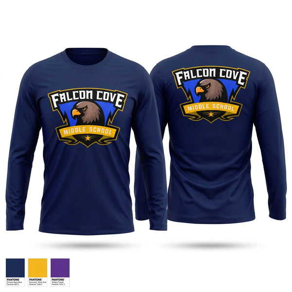 Long Sleeve Performance Shirt, Falcon cove  cross country, Cross Country, Teamtime, Team time, sublimation, custom sports apparel, team uniforms, spirit wear, spiritwear, sports uniforms, custom shirts, team store, custom team store, fundraiser sports, apparel fundraiser