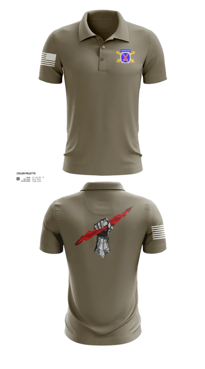 10mtn FIST 76072588 Short Sleeve Performance Polo - 152