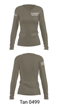 1st Medical Battalion 93929740 Women's Long Sleeve V-neck Shirt - 11