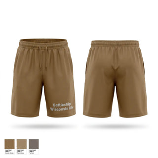 Athletic Shorts With Pockets, Battleship Wisconsin Div, Navy, Teamtime, Team time, sublimation, custom sports apparel, team uniforms, spirit wear, spiritwear, sports uniforms, custom shirts, team store, custom team store, fundraiser sports, apparel fundraiser