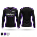 LI Knights Women's Long Sleeve V-neck Shirt - 1