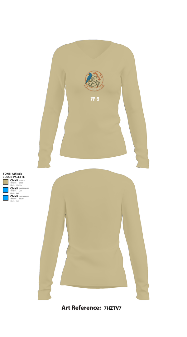 Womens Long Sleeve Vneck Shirt, VP-9, , Teamtime, Team time, sublimation, custom sports apparel, team uniforms, spirit wear, spiritwear, sports uniforms, custom shirts, team store, custom team store, fundraiser sports, apparel fundraiser