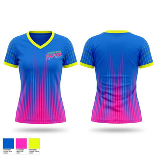 Womens Short Sleeve Vneck Shirt, Mystic River Rapids, Baseball, Teamtime, Team time, sublimation, custom sports apparel, team uniforms, spirit wear, spiritwear, sports uniforms, custom shirts, team store, custom team store, fundraiser sports, apparel fundraiser