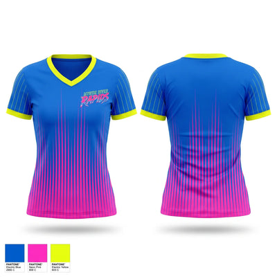 Mystic River Rapids Women's Short Sleeve V-neck Shirt - 1
