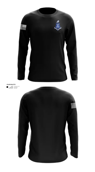 Long Sleeve Performance Shirt, Pershing Rifles, National Guard, Teamtime, Team time, sublimation, custom sports apparel, team uniforms, spirit wear, spiritwear, sports uniforms, custom shirts, team store, custom team store, fundraiser sports, apparel fundraiser