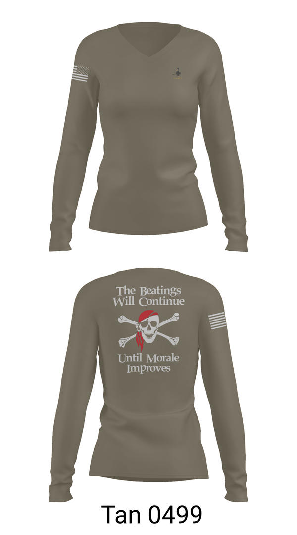 Womens Long Sleeve Vneck Shirt, Delta Co. 1-3 AB, , Teamtime, Team time, sublimation, custom sports apparel, team uniforms, spirit wear, spiritwear, sports uniforms, custom shirts, team store, custom team store, fundraiser sports, apparel fundraiser
