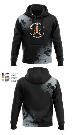 Hoodie, Eastlake North Cross County, Cross Country, Teamtime, Team time, sublimation, custom sports apparel, team uniforms, spirit wear, spiritwear, sports uniforms, custom shirts, team store, custom team store, fundraiser sports, apparel fundraiser