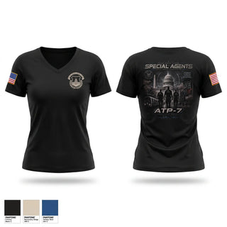 Womens Short Sleeve Vneck Shirt, ATP-7, Police, Teamtime, Team time, sublimation, custom sports apparel, team uniforms, spirit wear, spiritwear, sports uniforms, custom shirts, team store, custom team store, fundraiser sports, apparel fundraiser
