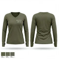 MALS-41 Det A 35311837 Women's Long Sleeve V-neck Shirt - 1