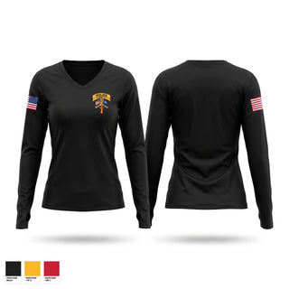 Womens Long Sleeve Vneck Shirt, Athens Police Dept, Police, Teamtime, Team time, sublimation, custom sports apparel, team uniforms, spirit wear, spiritwear, sports uniforms, custom shirts, team store, custom team store, fundraiser sports, apparel fundraiser