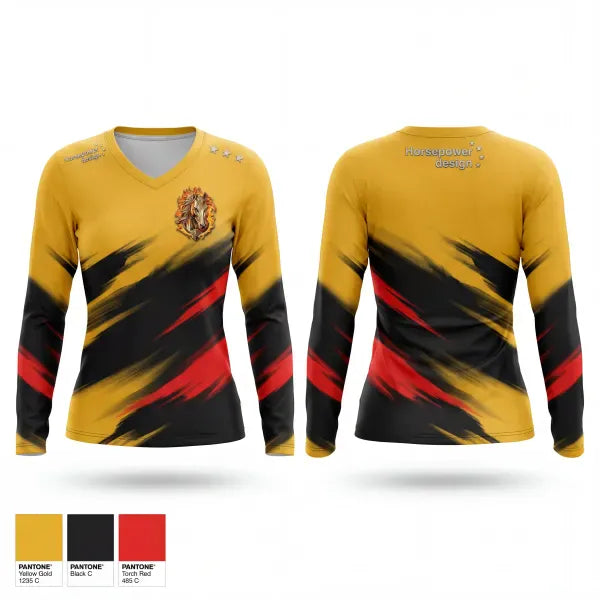 Womens Long Sleeve Vneck Shirt, NRH HORSEPOWER, Track & Field, Teamtime, Team time, sublimation, custom sports apparel, team uniforms, spirit wear, spiritwear, sports uniforms, custom shirts, team store, custom team store, fundraiser sports, apparel fundraiser