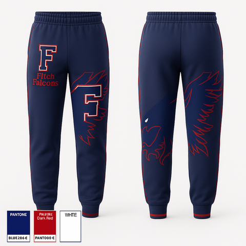 Sweatpants, Fitch Falcons, Women's Soccer, Teamtime, Team time, sublimation, custom sports apparel, team uniforms, spirit wear, spiritwear, sports uniforms, custom shirts, team store, custom team store, fundraiser sports, apparel fundraiser