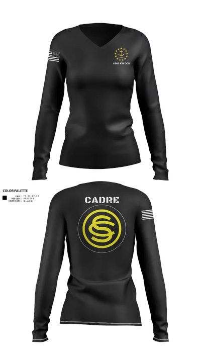 1/243 RTI OCS 50417107 Women's Long Sleeve V-neck Shirt - 130