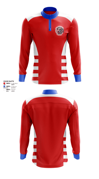 Quarter Zip Jacket, Kake Thunderbirds Basketball, Men's Basketball, Teamtime, Team time, sublimation, custom sports apparel, team uniforms, spirit wear, spiritwear, sports uniforms, custom shirts, team store, custom team store, fundraiser sports, apparel fundraiser