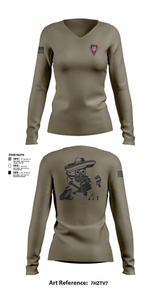 Womens Long Sleeve Vneck Shirt, Disturbance Control Team, Police, Teamtime, Team time, sublimation, custom sports apparel, team uniforms, spirit wear, spiritwear, sports uniforms, custom shirts, team store, custom team store, fundraiser sports, apparel fundraiser