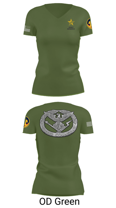 ARCC 53537079 Women's Short Sleeve V-neck Shirt - 48