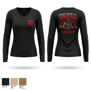 Womens Long Sleeve Vneck Shirt, 62D Bravo, Army, Teamtime, Team time, sublimation, custom sports apparel, team uniforms, spirit wear, spiritwear, sports uniforms, custom shirts, team store, custom team store, fundraiser sports, apparel fundraiser