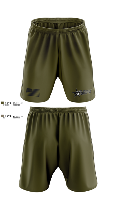 Boise County Sheriffs 675554 Athletic Shorts With Pockets - 3