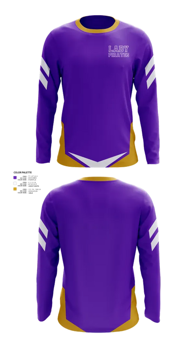 Lady Pirates 13471430 Long Sleeve Performance Shirt 1