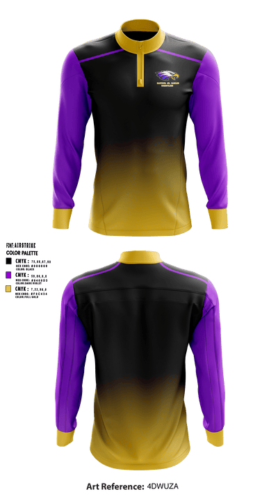 Rantoul Jr. Eagles 24320396 Quarter Zip Jacket - 1