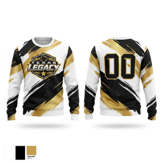 Crew Neck Sweatshirt, Texas Legacy, Men's Soccer, Teamtime, Team time, sublimation, custom sports apparel, team uniforms, spirit wear, spiritwear, sports uniforms, custom shirts, team store, custom team store, fundraiser sports, apparel fundraiser