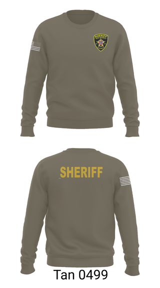 Crew Neck Sweatshirt, San Jacinto County Sheriff's Office, Police, Teamtime, Team time, sublimation, custom sports apparel, team uniforms, spirit wear, spiritwear, sports uniforms, custom shirts, team store, custom team store, fundraiser sports, apparel fundraiser