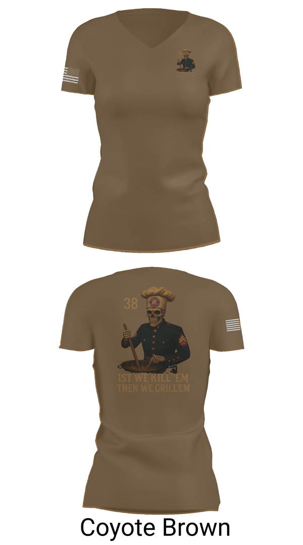 Womens Short Sleeve Vneck Shirt, 1/1, Marines, Teamtime, Team time, sublimation, custom sports apparel, team uniforms, spirit wear, spiritwear, sports uniforms, custom shirts, team store, custom team store, fundraiser sports, apparel fundraiser