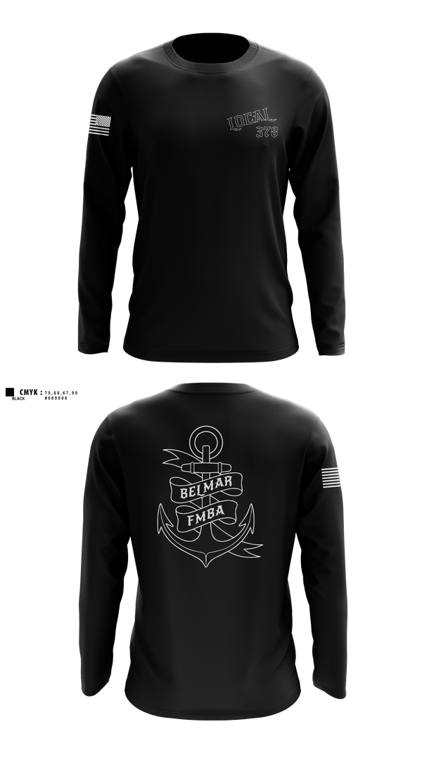 Long Sleeve Performance Shirt, Belmar Ems 378, EMS/EMT, Teamtime, Team time, sublimation, custom sports apparel, team uniforms, spirit wear, spiritwear, sports uniforms, custom shirts, team store, custom team store, fundraiser sports, apparel fundraiser
