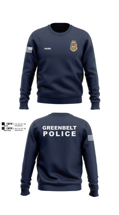 Greenbelt Police Department 4666153 Crew Neck Sweatshirt - 1