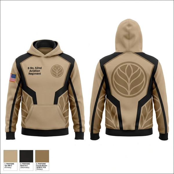 Hoodie, 6 Bn 52nd Aviation Regiment, Army, Teamtime, Team time, sublimation, custom sports apparel, team uniforms, spirit wear, spiritwear, sports uniforms, custom shirts, team store, custom team store, fundraiser sports, apparel fundraiser