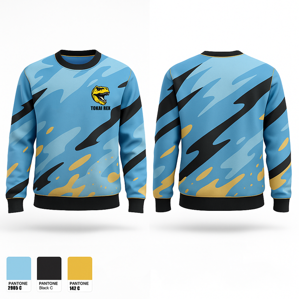 Crew Neck Sweatshirt, Tokai rex, Men's Soccer, Teamtime, Team time, sublimation, custom sports apparel, team uniforms, spirit wear, spiritwear, sports uniforms, custom shirts, team store, custom team store, fundraiser sports, apparel fundraiser
