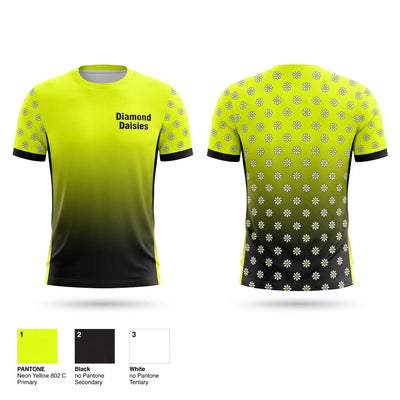 Diamond Daisies Short Sleeve Performance Shirt - 1