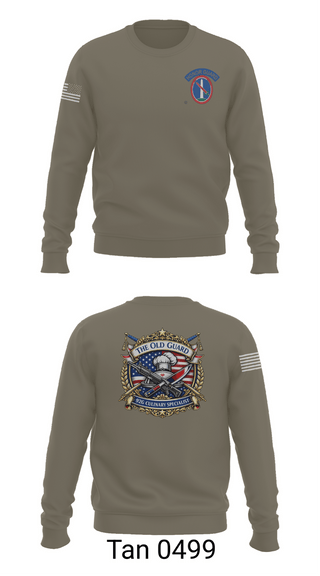 Crew Neck Sweatshirt, 529th 4-3 Battalion The Old Guard, Army, Teamtime, Team time, sublimation, custom sports apparel, team uniforms, spirit wear, spiritwear, sports uniforms, custom shirts, team store, custom team store, fundraiser sports, apparel fundraiser