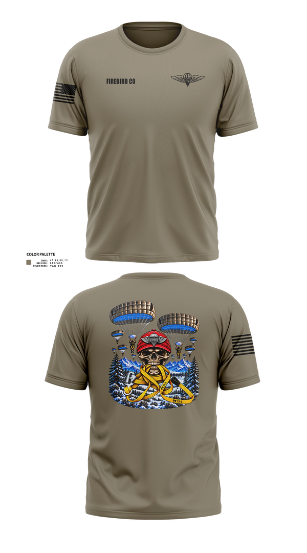 Short Sleeve Performance Shirt, Firebird Co, Army, Teamtime, Team time, sublimation, custom sports apparel, team uniforms, spirit wear, spiritwear, sports uniforms, custom shirts, team store, custom team store, fundraiser sports, apparel fundraiser