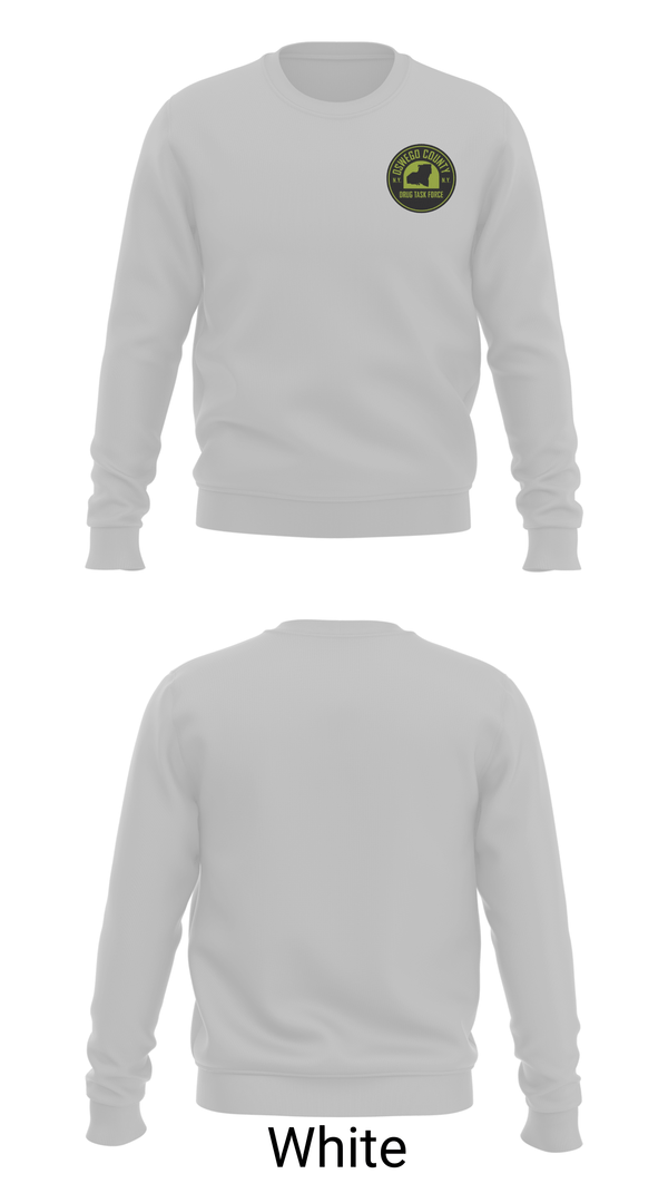 Crew Neck Sweatshirt, Oswego County Drug Task Force, Police, Teamtime, Team time, sublimation, custom sports apparel, team uniforms, spirit wear, spiritwear, sports uniforms, custom shirts, team store, custom team store, fundraiser sports, apparel fundraiser