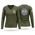 Army promotions 89292509 Women's Long Sleeve V-neck Shirt - 1