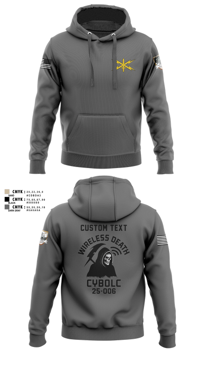 Bravo Company, 401st Cyber Battalion 75539801 Hoodie - 7