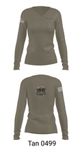 East Precint 91978920 Women's Long Sleeve V-neck Shirt - 11
